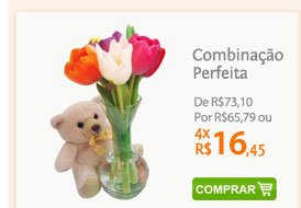 Combinação Perfeita de R$73,10 por R$65,79